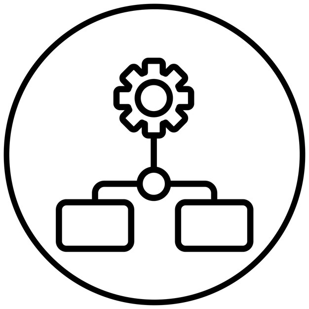Process Mapping vector icon illustratie van Quality Assurance iconset