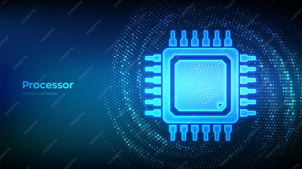プロセッサ cpu マイクロプロセッサまたはバイナリ コードで作られたチップ アイコン コンピュータ チップ ai チップセット デジタル