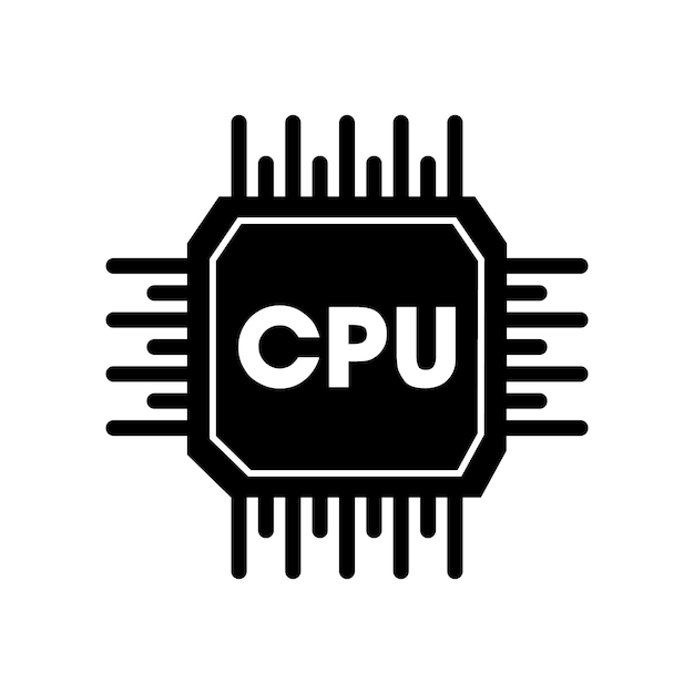 프로세서 또는 CPU 벡터 디자인 템플릿