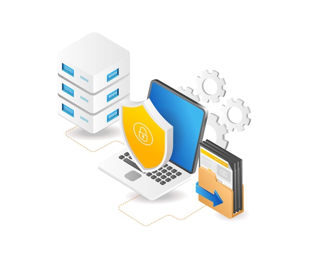 Processserver gegevensbeveiligingscomputer