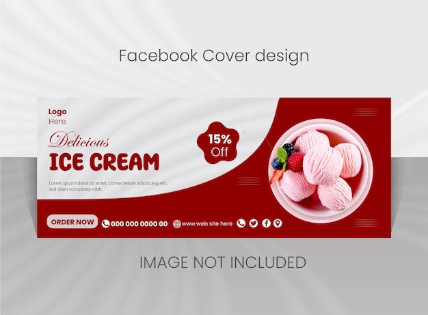 a product advertisement for facebook cover design is displayed.