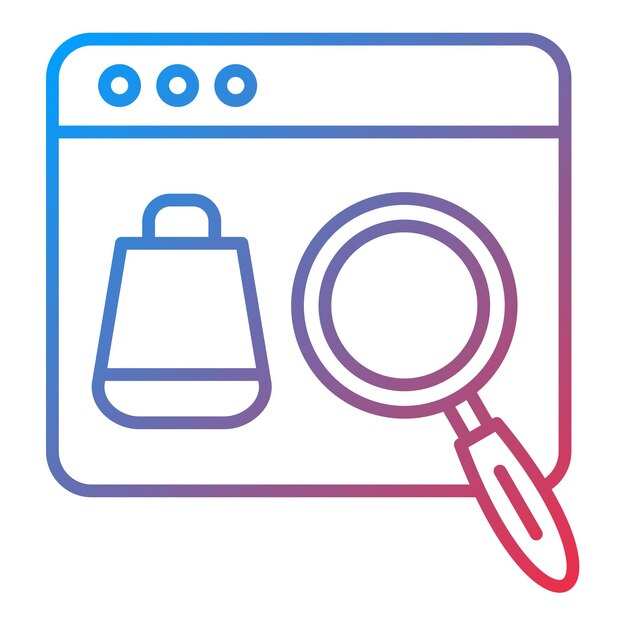 Product Browsing icon vector image Can be used for ECommerce