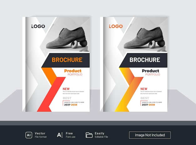 Vector product catalog brochure cover template