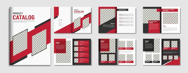 Product catalog brochure design template