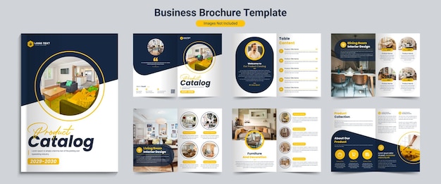 제품 카탈로그 비즈니스 프로필 브로셔 레이아웃 템플릿 디자인