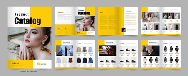 Vector product catalog or catalogue template design