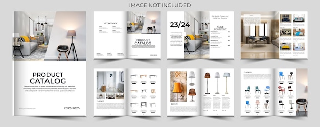 product catalog or catalogue template design