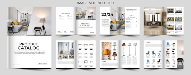 Vector product catalog or catalogue template design