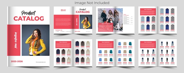 Vector product catalog or catalogue template design