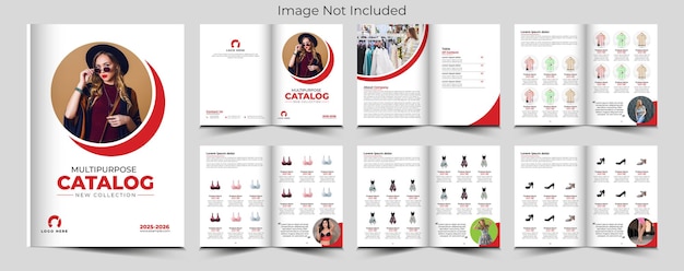 Vector product catalog or catalogue template design