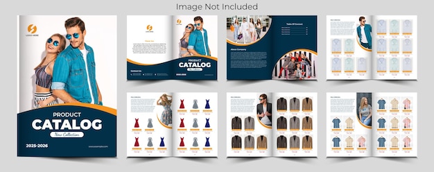 Vector product catalog or catalogue template design