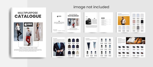 Vector product catalog or catalogue template design