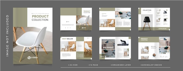 Product catalog design layout or business multipurpose product brochure template design