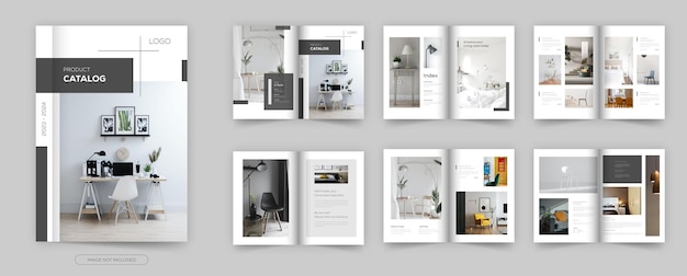 Product catalog design layout templates