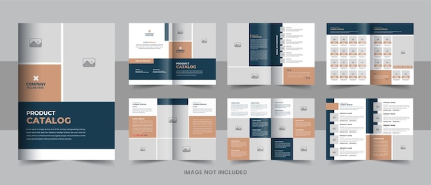 product catalog design template layout or company product catalogue design template