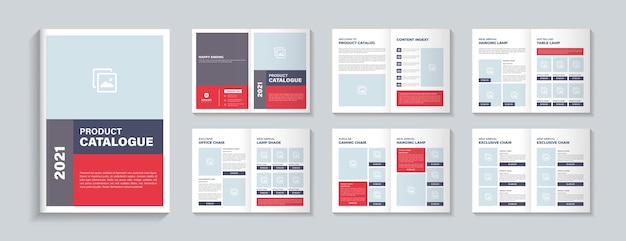 Product Catalog Design Template Layout or Minimal Product Catalogue Template Design