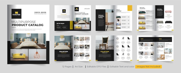 Product Catalog Template catalogue Template Design Furniture Product Catalog Template