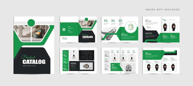 Vector product catalog template design modern catalogue layout