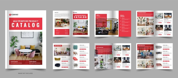 product catalog template design or product showcase catalogue design