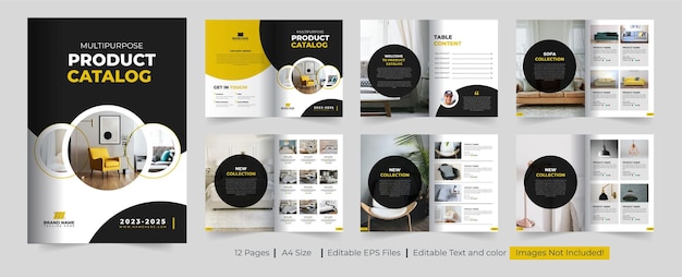 Product catalog template design