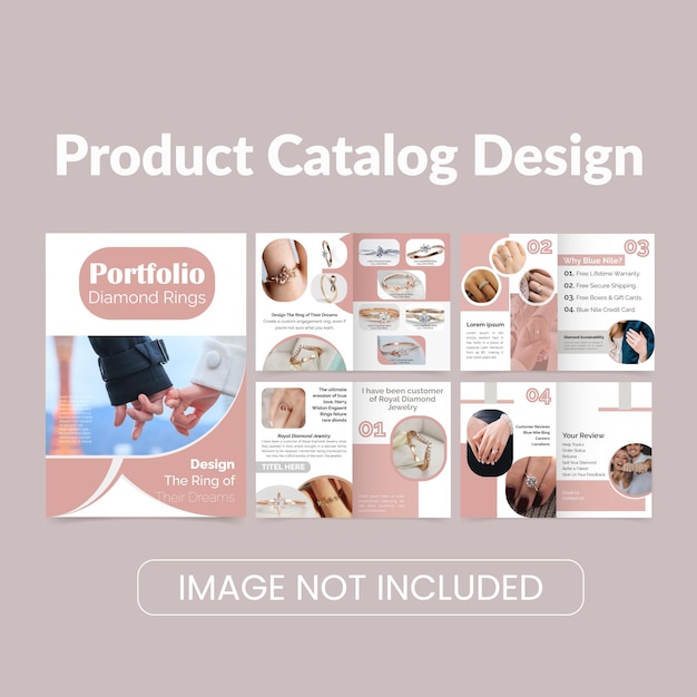 Product catalog template vector design and commercial horizontal template.