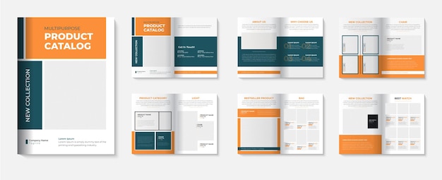 Modello di catalogo prodotti con design del catalogo di mobili per brochure aziendale