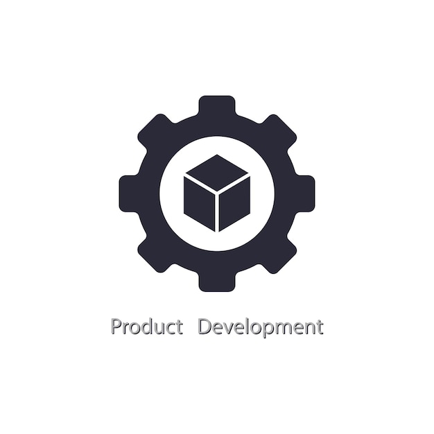 Product development concept icon geometric modern design