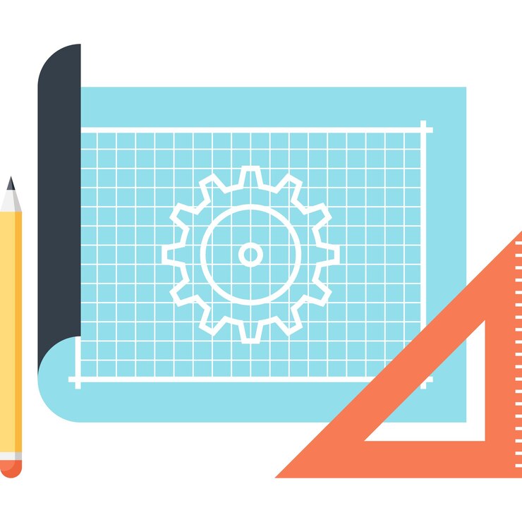 Vector product development flat web icon concept