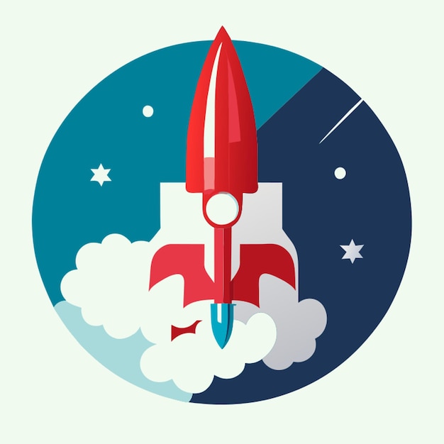Vector product launcher vector illustration