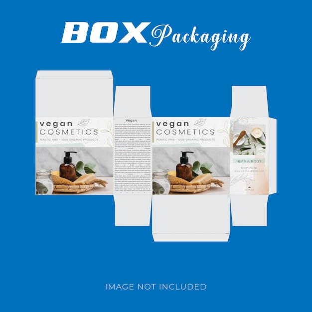 Product packaging box design Template