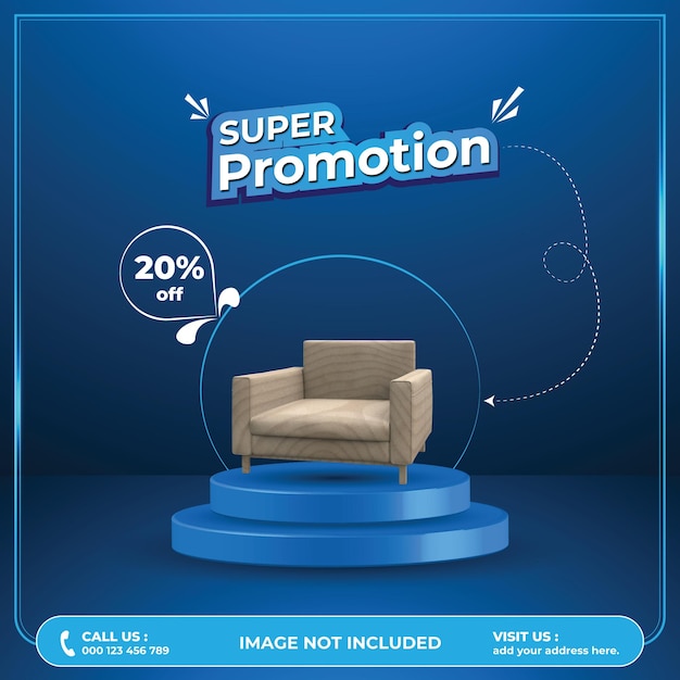 Product Promotion Poster Template for Social Media Post