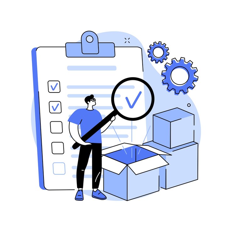Vector product quality control abstract concept vector illustration