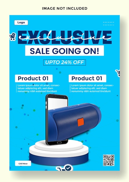 product sale ads flyer template design