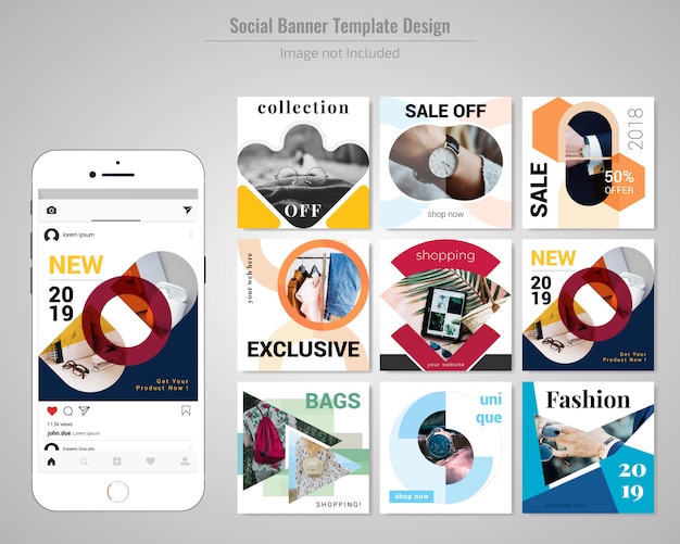 Product sale social media post template