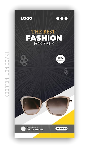 product sale t shirt fashion shoe social media post and flyer post web banner for black friday