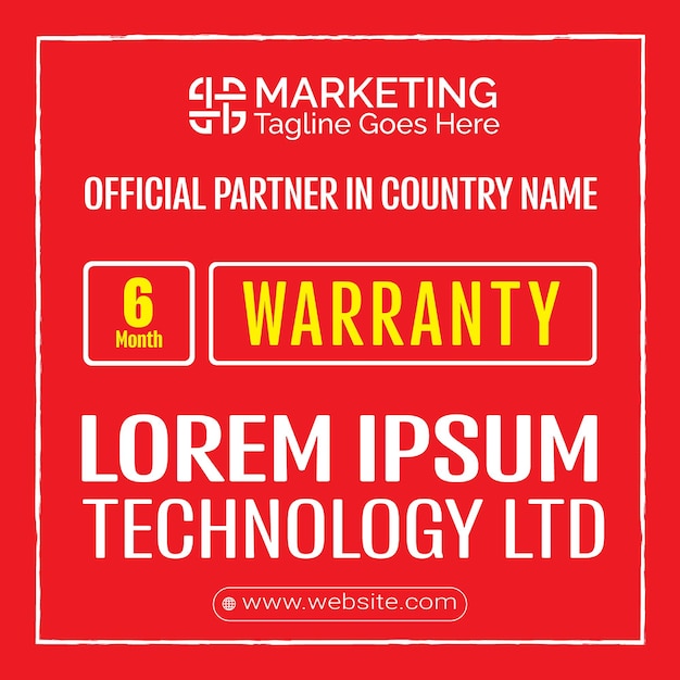 Product warranty sticker