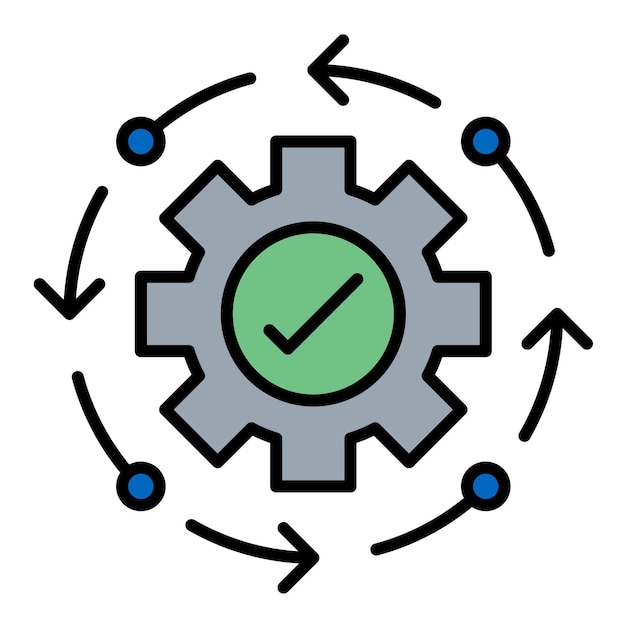 Vector productivity flat illustration