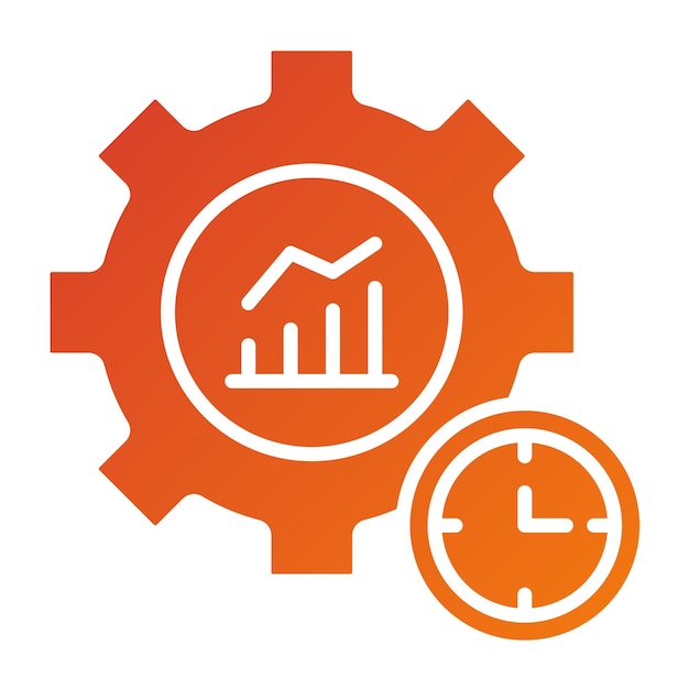 Vector productivity icon style