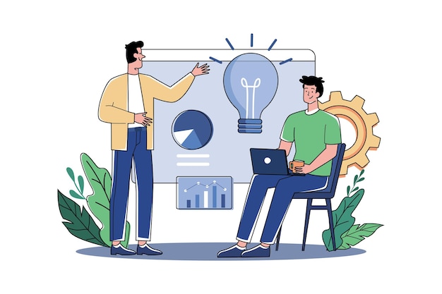 Productteam dat creatief idee genereert