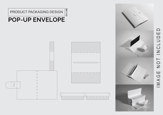 Productverpakking Ontwerp pop-up envelop