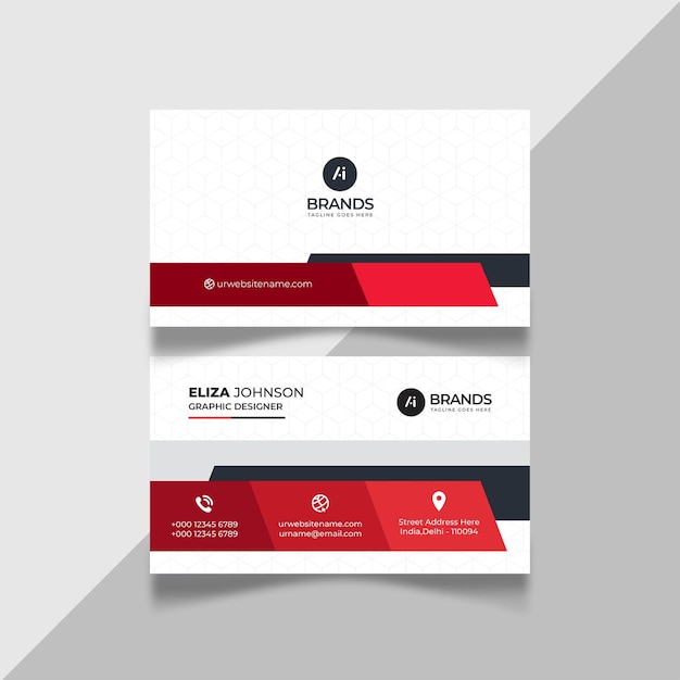 Vector profession professional modern clean minimal business card or visiting card design