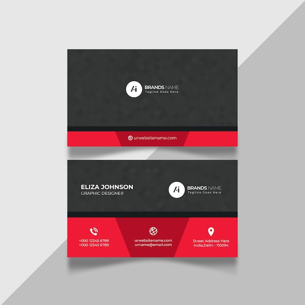 Profession Professional modern clean minimal business card or visiting card design