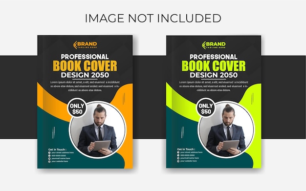 Professional annual report business book cover design template