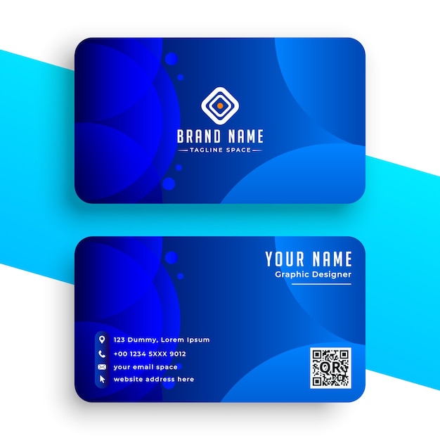 Professional-blue-color-business-card