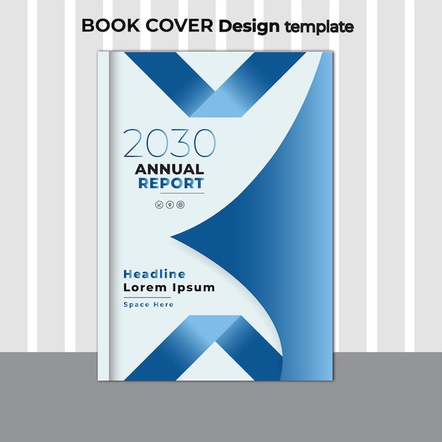 Vector professional book cover design