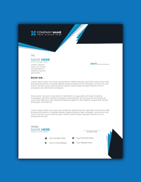 Professional Branding Letterhead Design