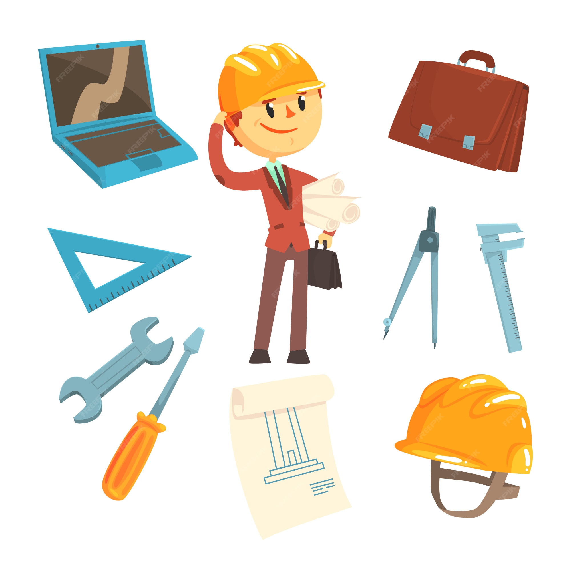 Builder man Royalty Free Vector Image - VectorStock