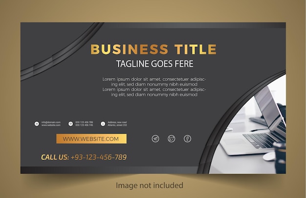 Professional business banner template design