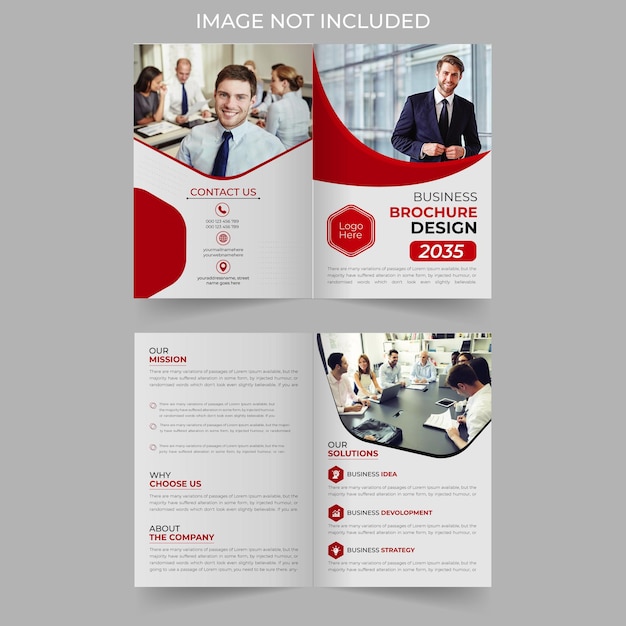 Professional business brochure design template