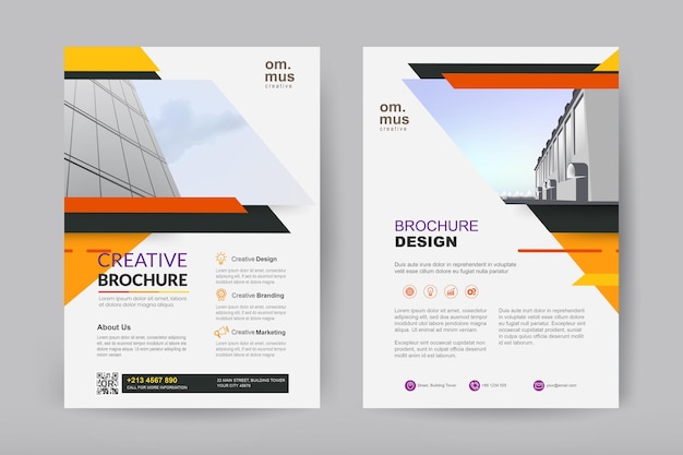 Professional business brochure design template